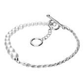 Bratara argint cu perle DiAmanti B05899BRH-AS